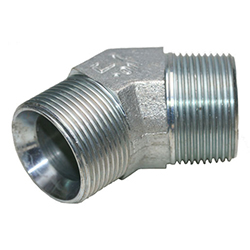 Steel Elbow 45°, Male BSPP -32 X Male NPT -32