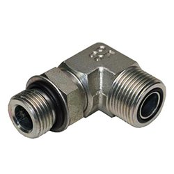 Steel Elbow 90°, Male ORFS -04 X Male Metric Adj. M12x1.5