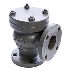 Lift Check Angle Valve, 5K100A, Body: Cast Iron, Trim: Bronze, L=150mm