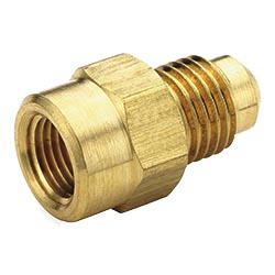 Brass Female Connector Kit (1/4" Flare x 1/8" FNPT)