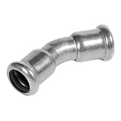 316L 30° Elbow FF, 18mm