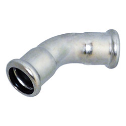 316L 45° Elbow FF, 76.1mm