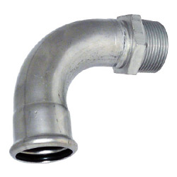 316L 90° Elbow MM, 3/4" x 22mm