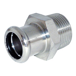 316L Male Adapter, 3/4" x 15mm