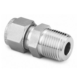 Stainless Steel Swagelok Tube Fitting, Male Connector, 22mm Tube OD x 3/4" Male NPT