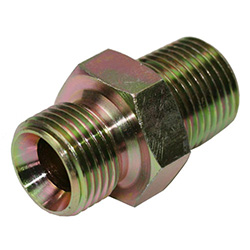 Steel Straight Adapter | Male BSPP 1/4 x Male NPT 1/4