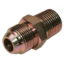 Steel Straight Adapter | Male Metric 22x1.5 x Male BSPT 3/8