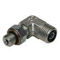 Steel Elbow 90°, Male ORFS -04 X Male BSPP Adj. -02