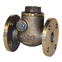 Swing Check Valve, 5K15A, Body: Bronze, Trim: Bronze, L=100mm