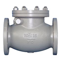 Swing Check Valve, 5K50A, Body: Cast Iron, Trim: Bronze, L=190mm