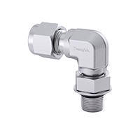 Stainless Steel Swagelok Tube Fitting, Positionable Male Elbow, 1" Tube OD x 1 5/16-12" SAE/MS Straight Thread
